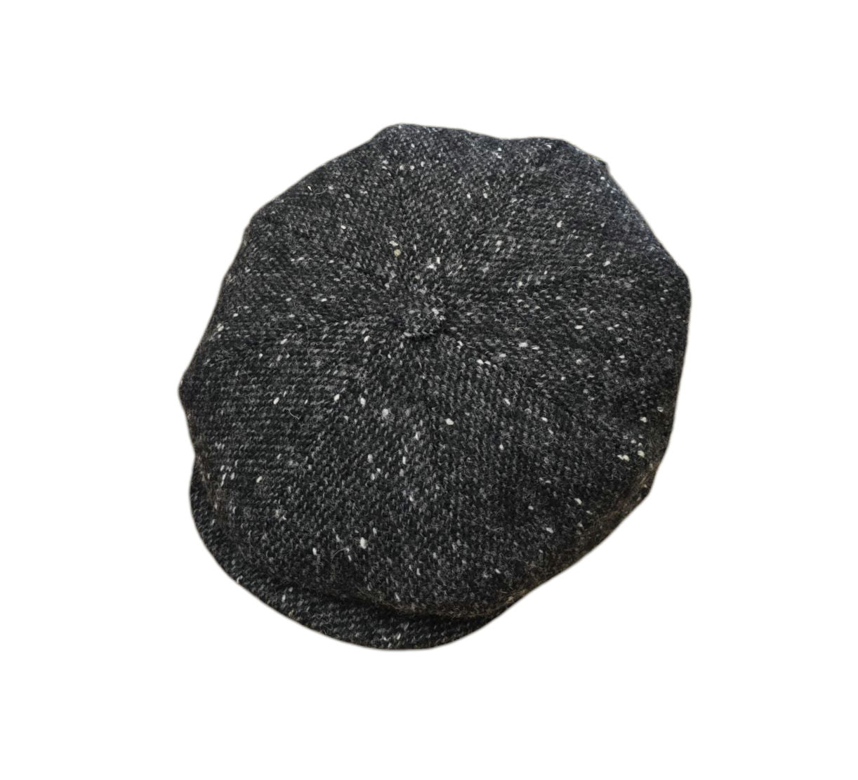 City Sport Leyton Baker Boy Cap - Charcoal Salt n Pepper Donegal Tweed image 0