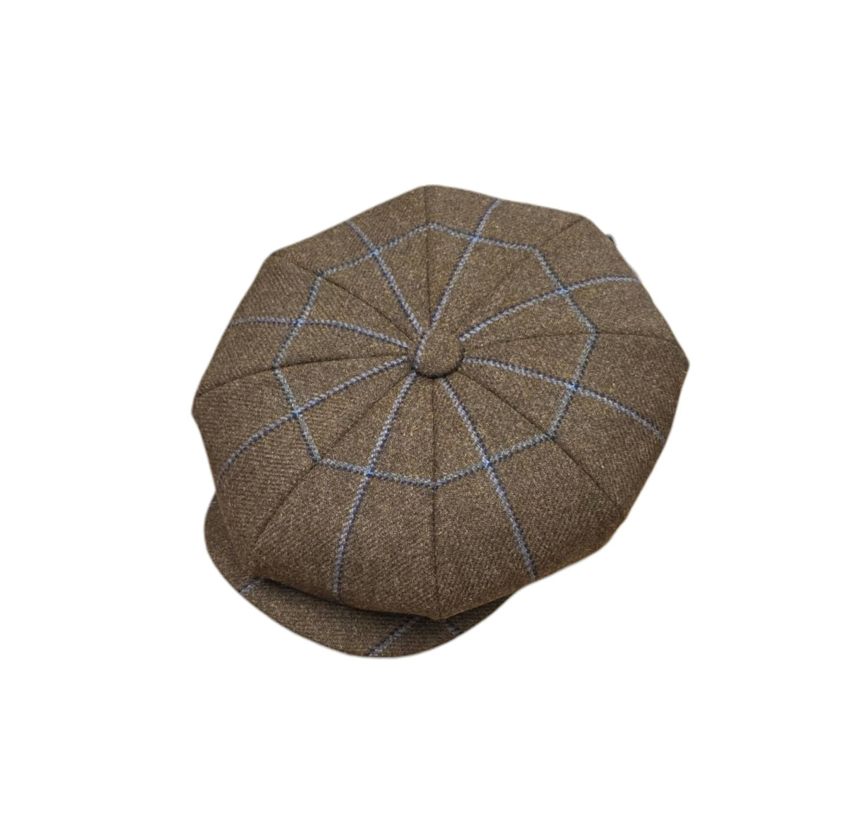 City Sport Oversized Baker Boy 11.5" Kirkton Tweed - Bronze Panecheck image 0