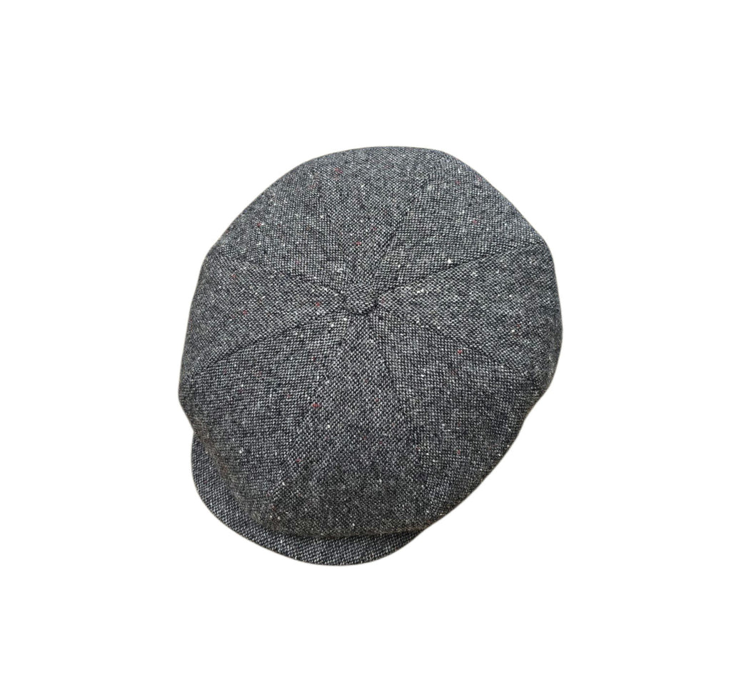 City Sport Fulham Urban Baker Boy Cap - Grey Salt n Pepper Donegal Tweed image 0
