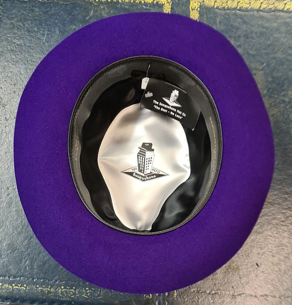 Susquehana/Gamble & Gunn Mason/Molton Classic Trilby - Purple Luxury Feel image 1