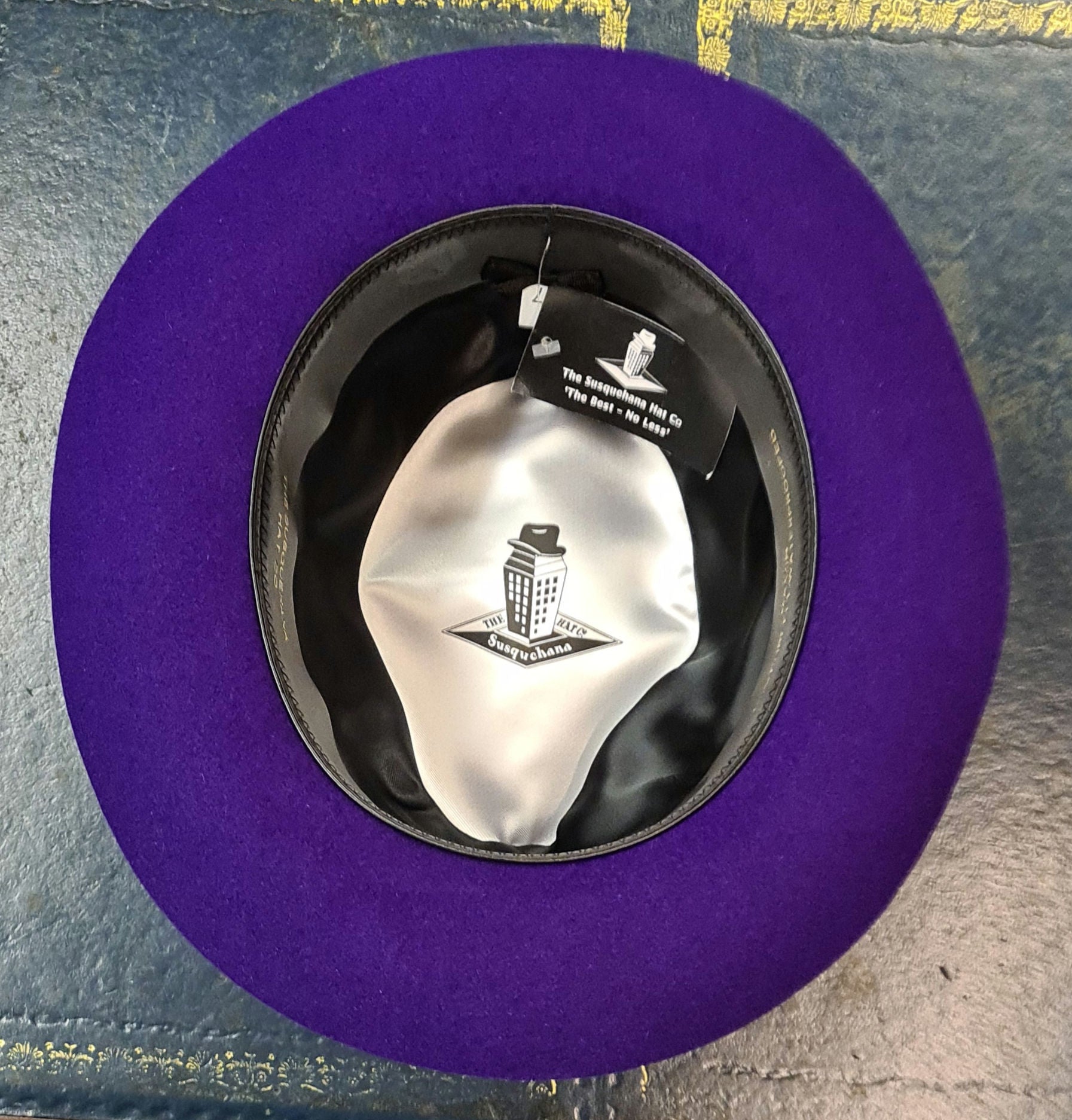 Susquehana/Gamble & Gunn Mason/Molton Classic Trilby - Purple Luxury Feel image 1