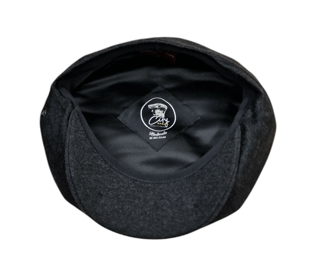 City Sport Oversized Baker Boy 11.5" Cashmere - Charcoal Grey image 1