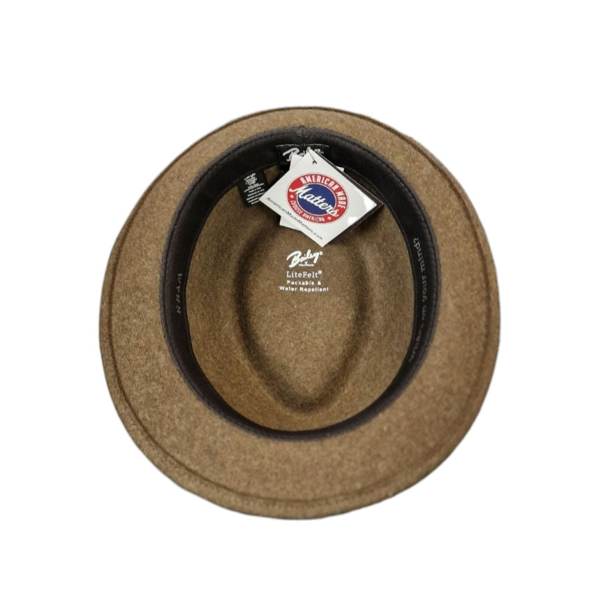 Bailey Wynn Trilby – Olive Mix | Lightweight, Water-Repellent Travel Hat image 1