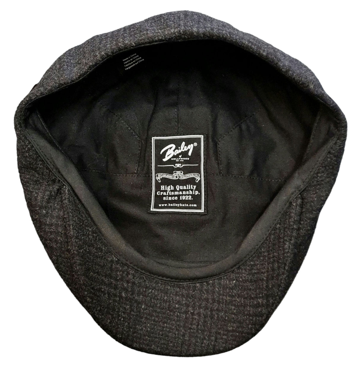 Bailey Ormond Urban Duckbill Cap – Black Plaid image 1