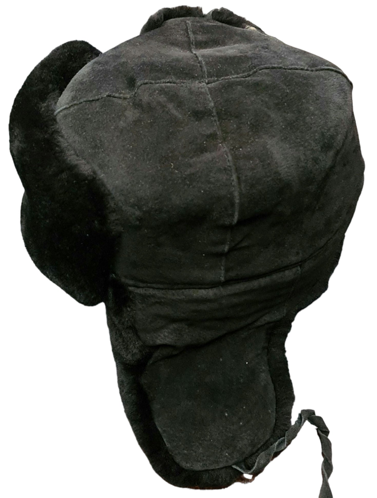 City Sport Sheepskin Trapper Hat - Black image 2