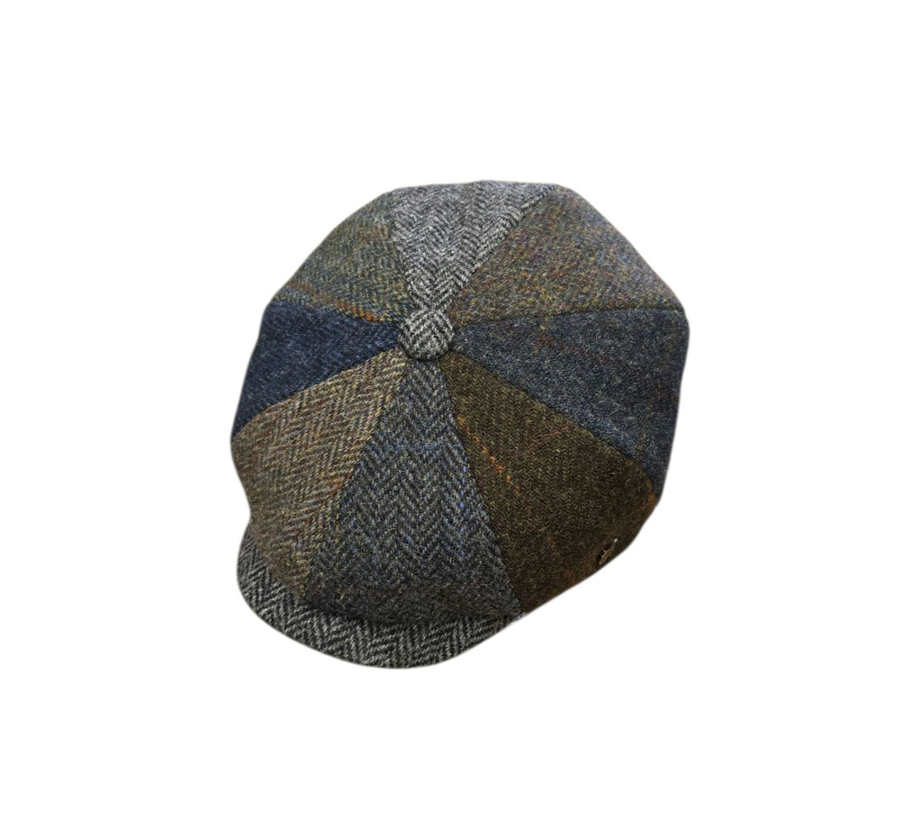 Failsworth Lewis Urban Baker Boy Cap – Patchwork Harris Tweed image 3