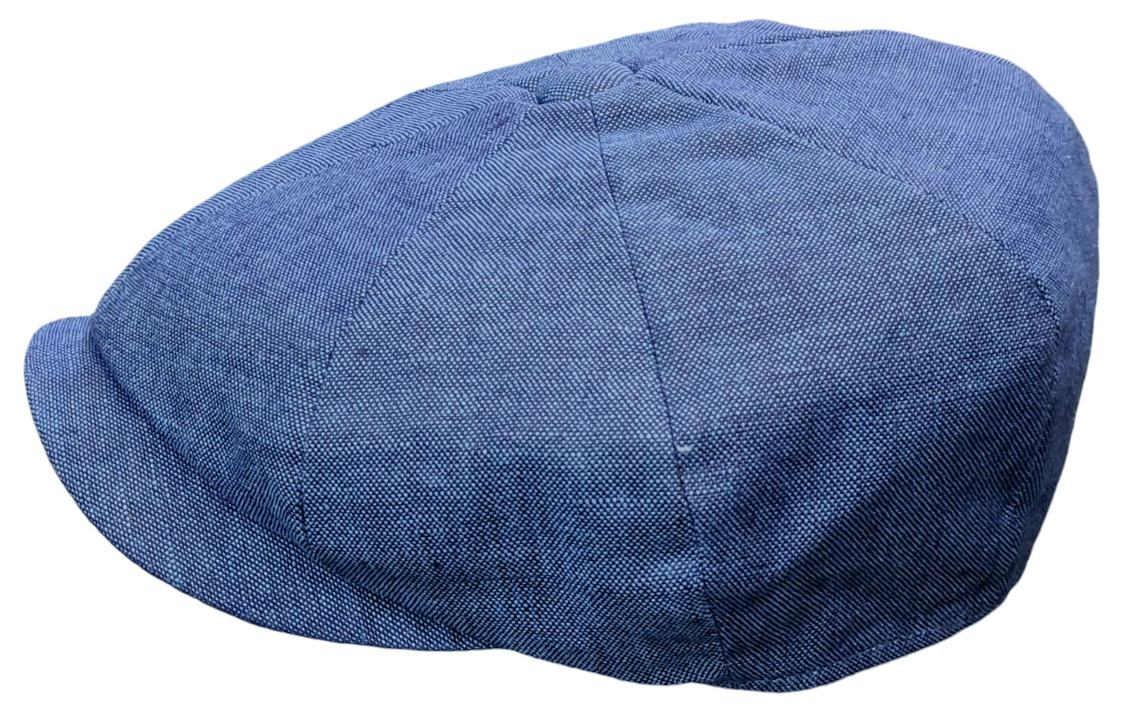 Failsworth Alfie Linen Urban Baker Boy Cap – Blue Marine image 2