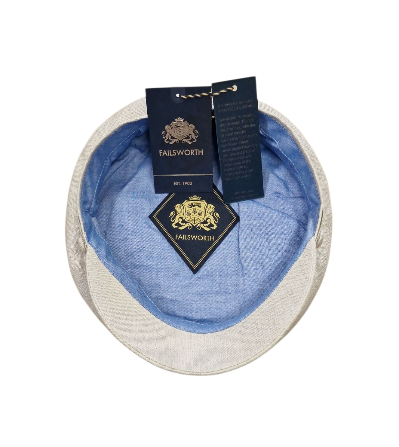 Failsworth Linen Mariner Cap – Natural image 2