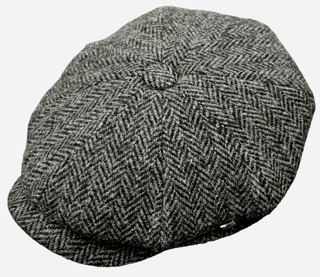 Failsworth Carloway 4615 Urban Baker Boy Cap - Grey Herringbone image 3