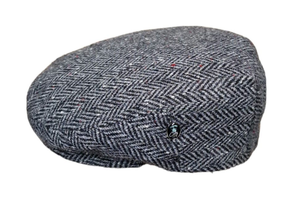 City Sport Child’s Donegal Tweed Cap – Grey Herringbone image 2