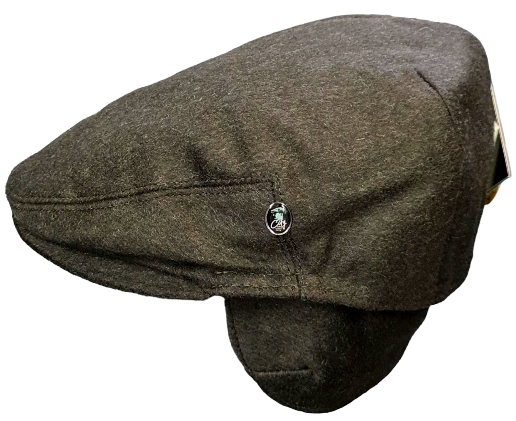 City Sport Loden Earflap Driving Cap - Lovat Green image 2