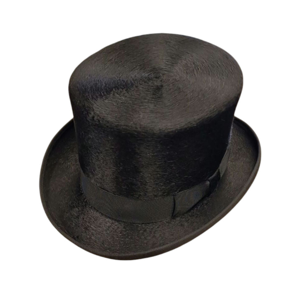 Olney Fur Felt Top Hat - Black image 0