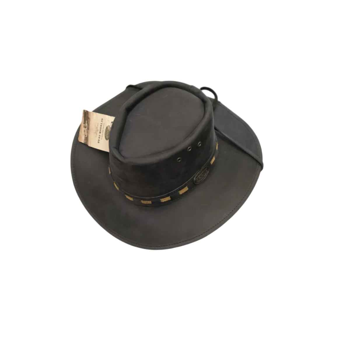Rogue Explorer - Charcoal Grey/Black Full Grain Oiled Leather Hat image 0