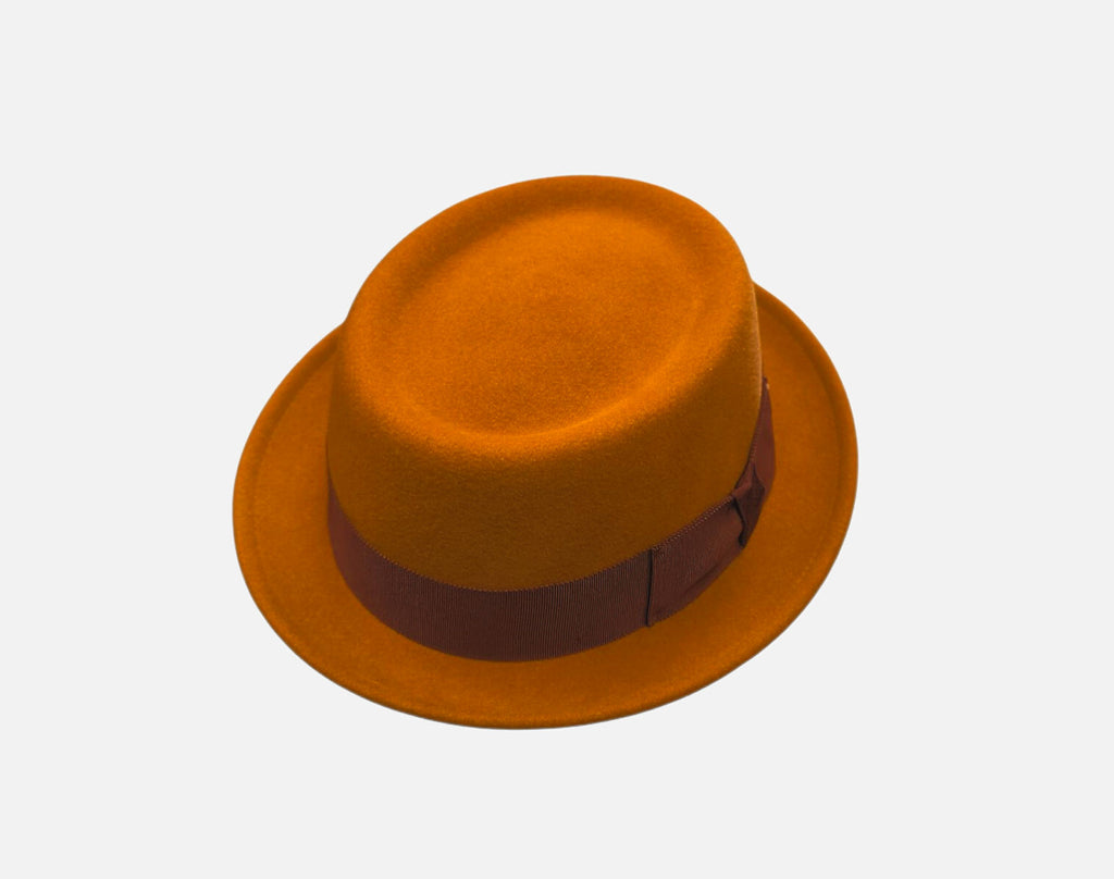Bailey Darron Pork Pie Hat – Caramel Wool Felt image 0