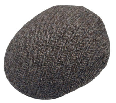 Bailey Lord Ivy Style Cap - Brown/Navy Herringbone image 0
