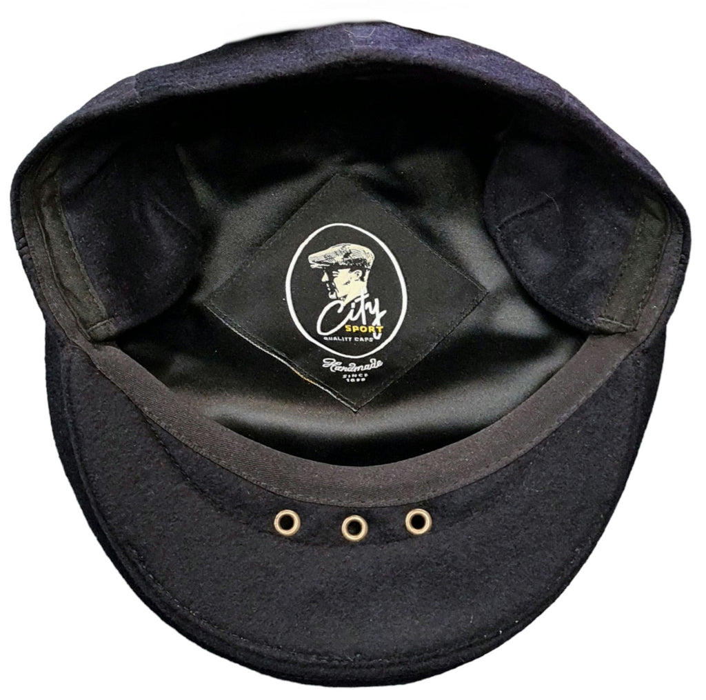 City Sport Loden Earflap Driving Cap - Dark Navy image 1