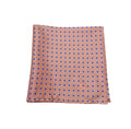 Pure Silk Polka Dot Hankie - Pink/Blue image 0