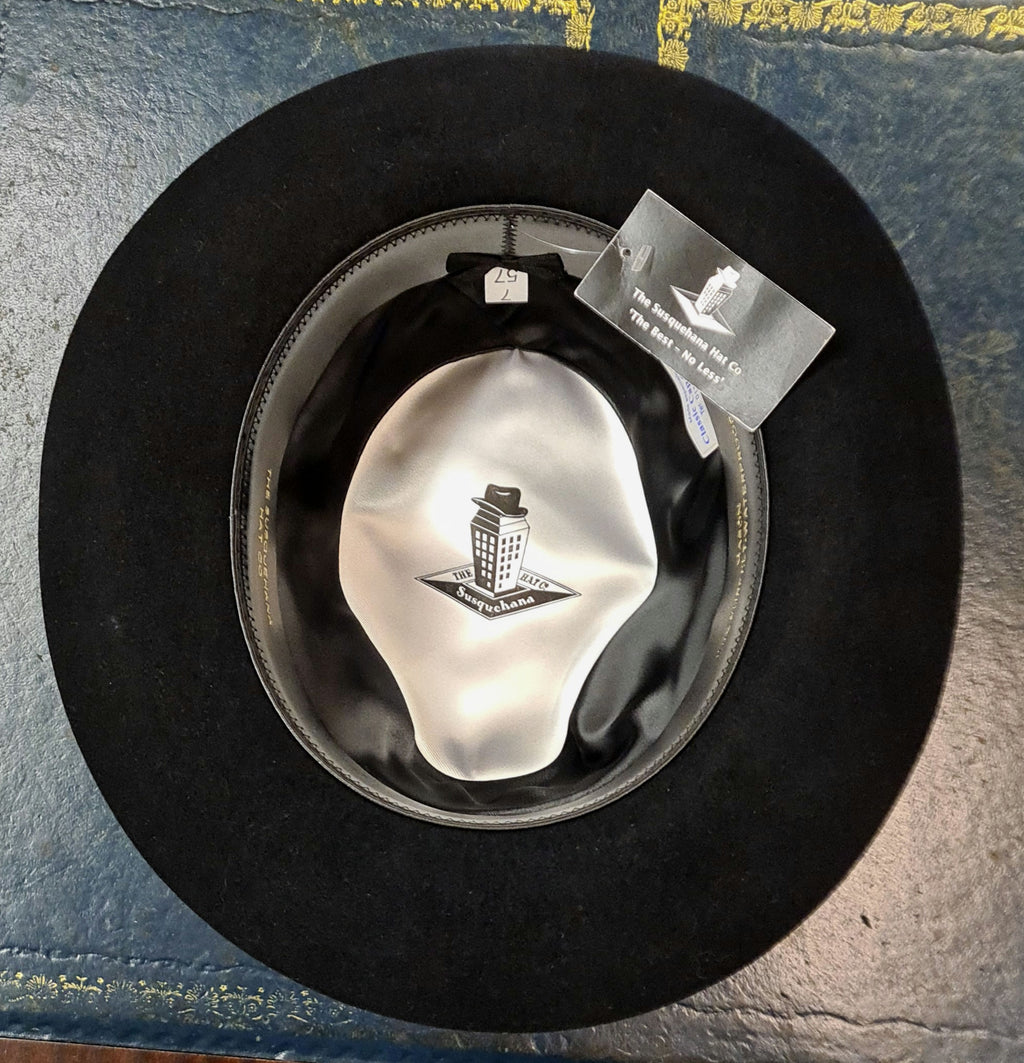 Susquehana Mason Classic Trilby Hat - Black Luxury Feel image 1