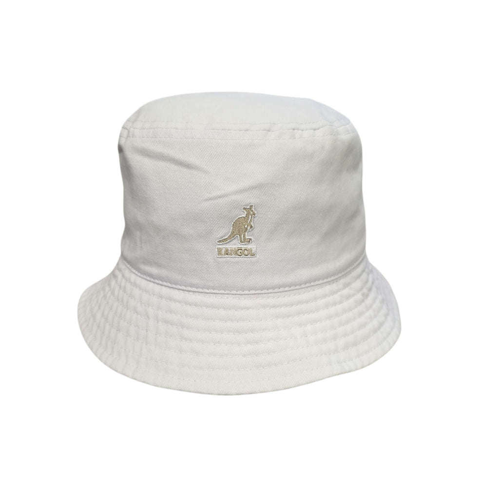 Kangol Washed Bucket Hat - White image 1
