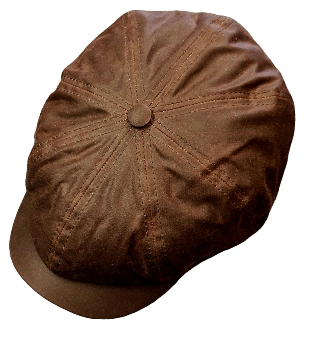 CCC Ltd/Herald and Heart Rutland Urban Baker Boy Cap - Brown Waxed Cotton image 0