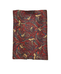 Pure Silk Pheasant Paisley Hankie – Red image 0
