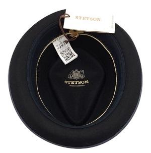 Stetson Hulett Diamond Crown Pork Pie Hat – Black image 1