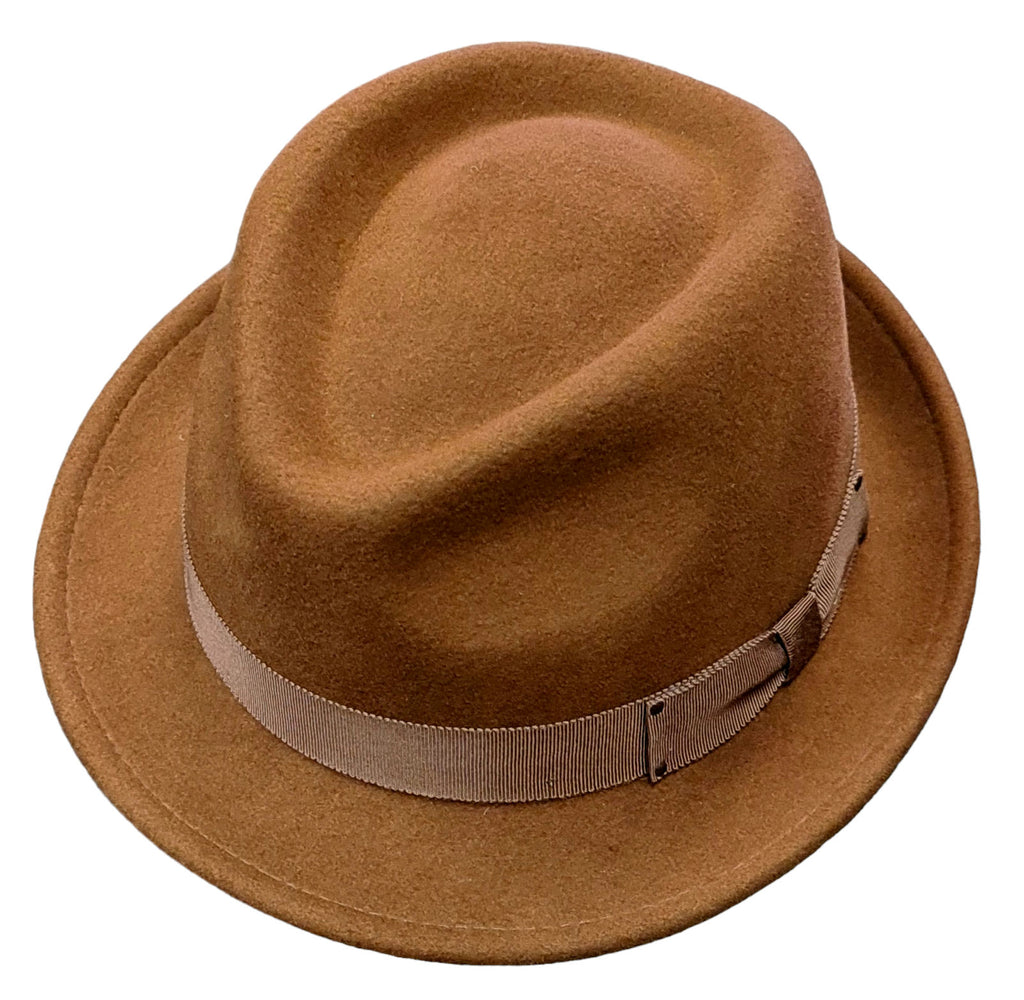 Bailey Wynn Trilby - Cognac | Lightweight, Water-Repellent Travel Hat image 3