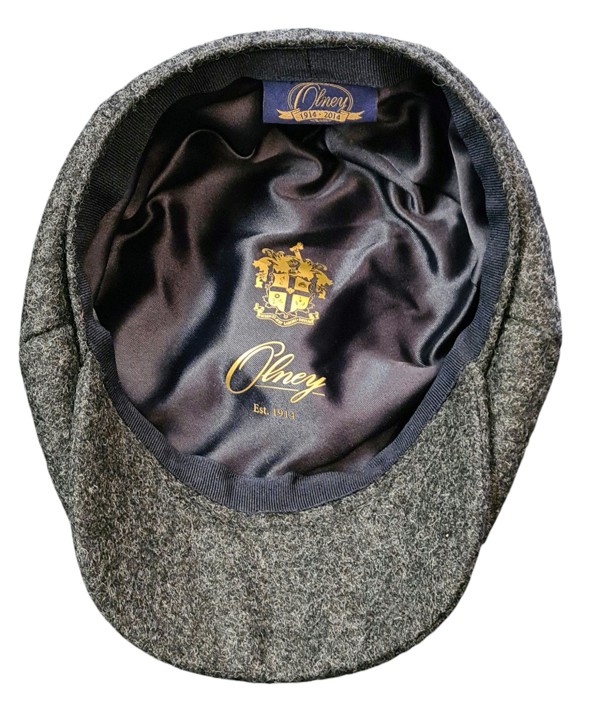 Olney Detroit Docker Baker Boy - Light Grey Tweed image 1