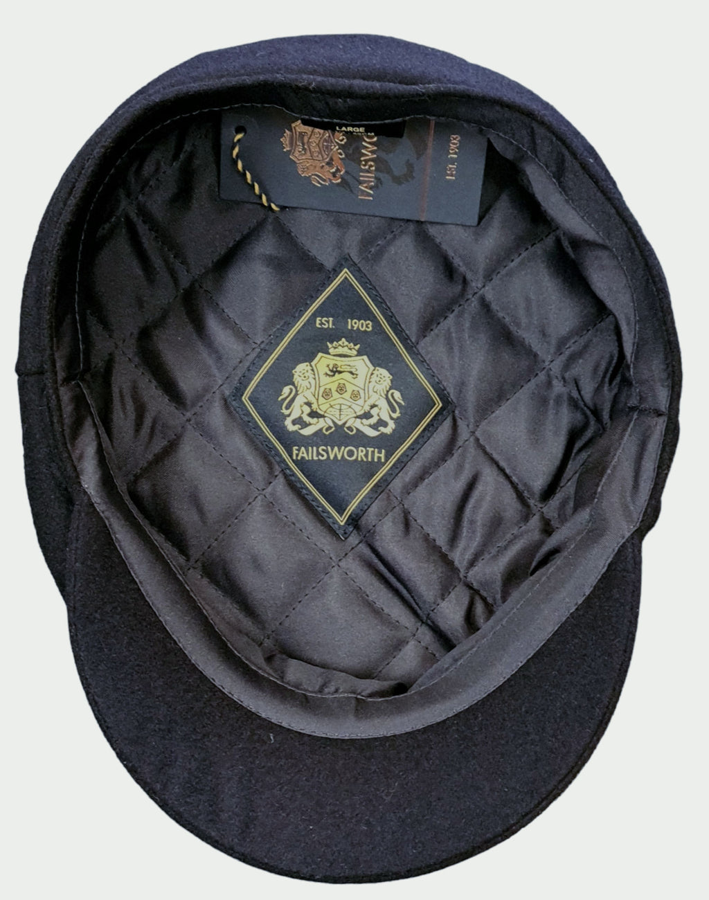 Failsworth Wool Melton Mariner Cap – Navy image 1
