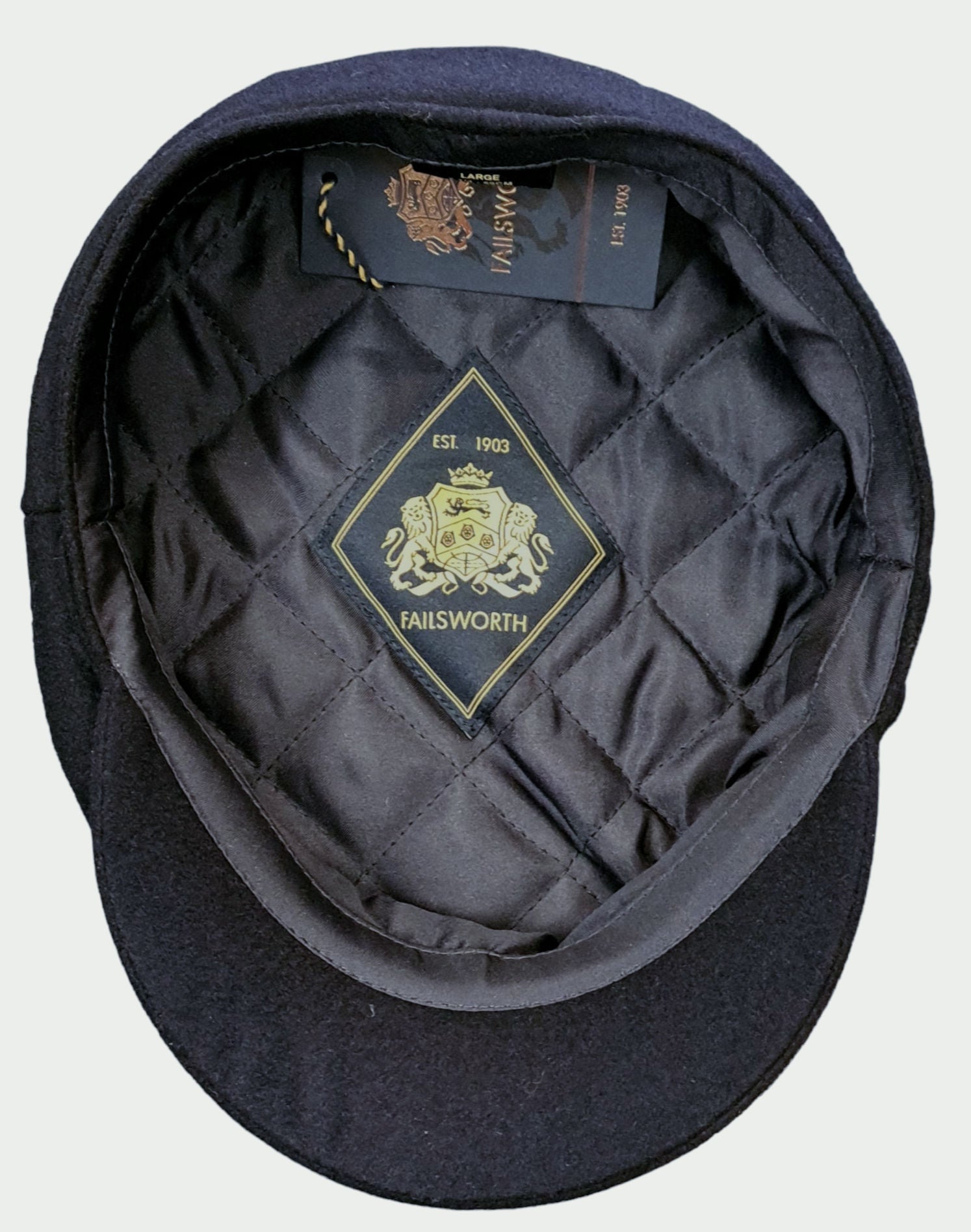 Failsworth Wool Melton Mariner Cap – Navy image 1