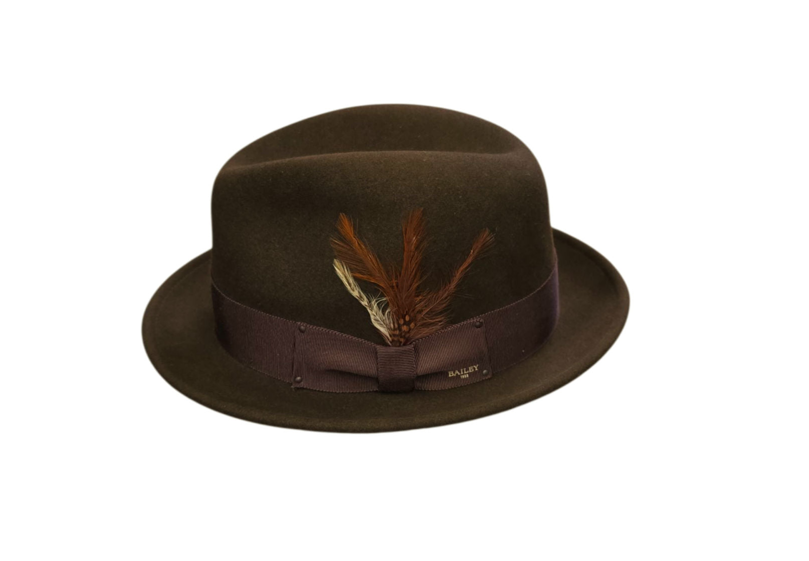 Bailey Tino Wool Felt Trilby – Brown  image 1