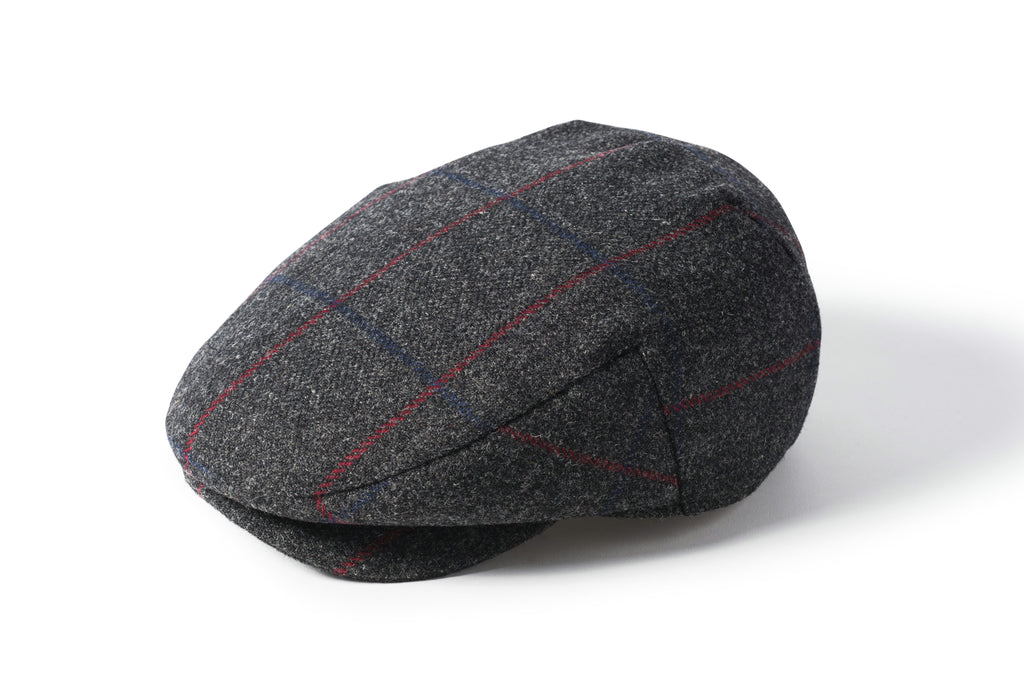 Failsworth Porelle Waterproof County Cap 538 – Grey/Red Panecheck Cheviot Wool image 0
