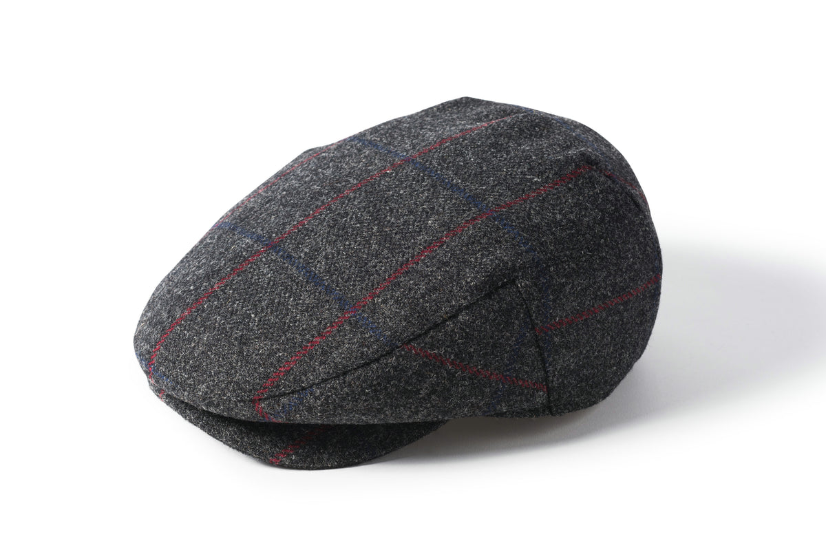 Failsworth Porelle Waterproof County Cap 538 – Grey/Red Panecheck Cheviot Wool image 0