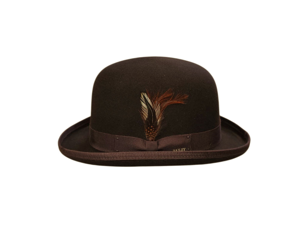 Bailey Derby Hat – Brown Wool Felt image 1
