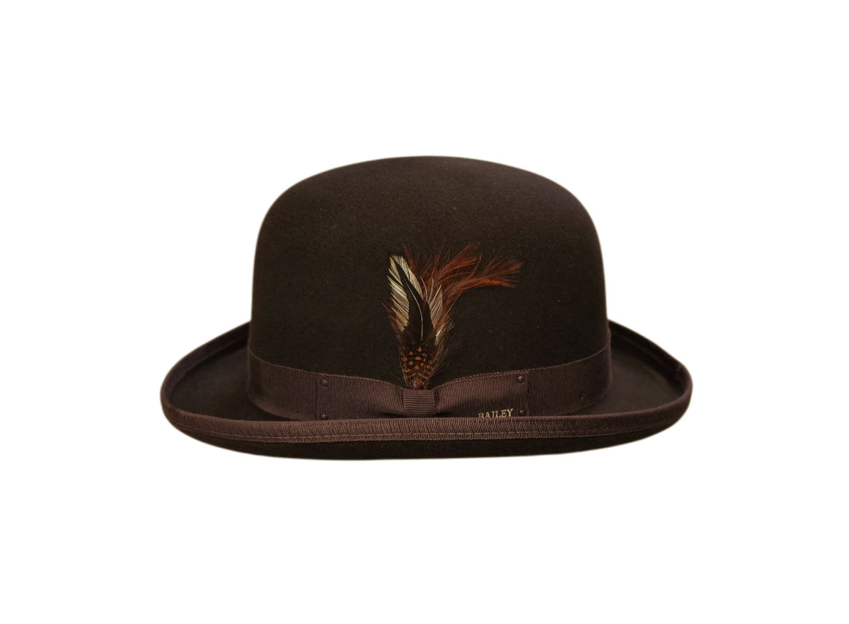 Bailey Derby Hat – Brown Wool Felt image 1