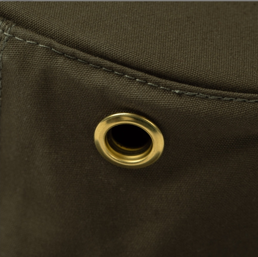 Tilley TWC7 Waxed Cotton Water Repellent - Olive Green/British Tan image 3