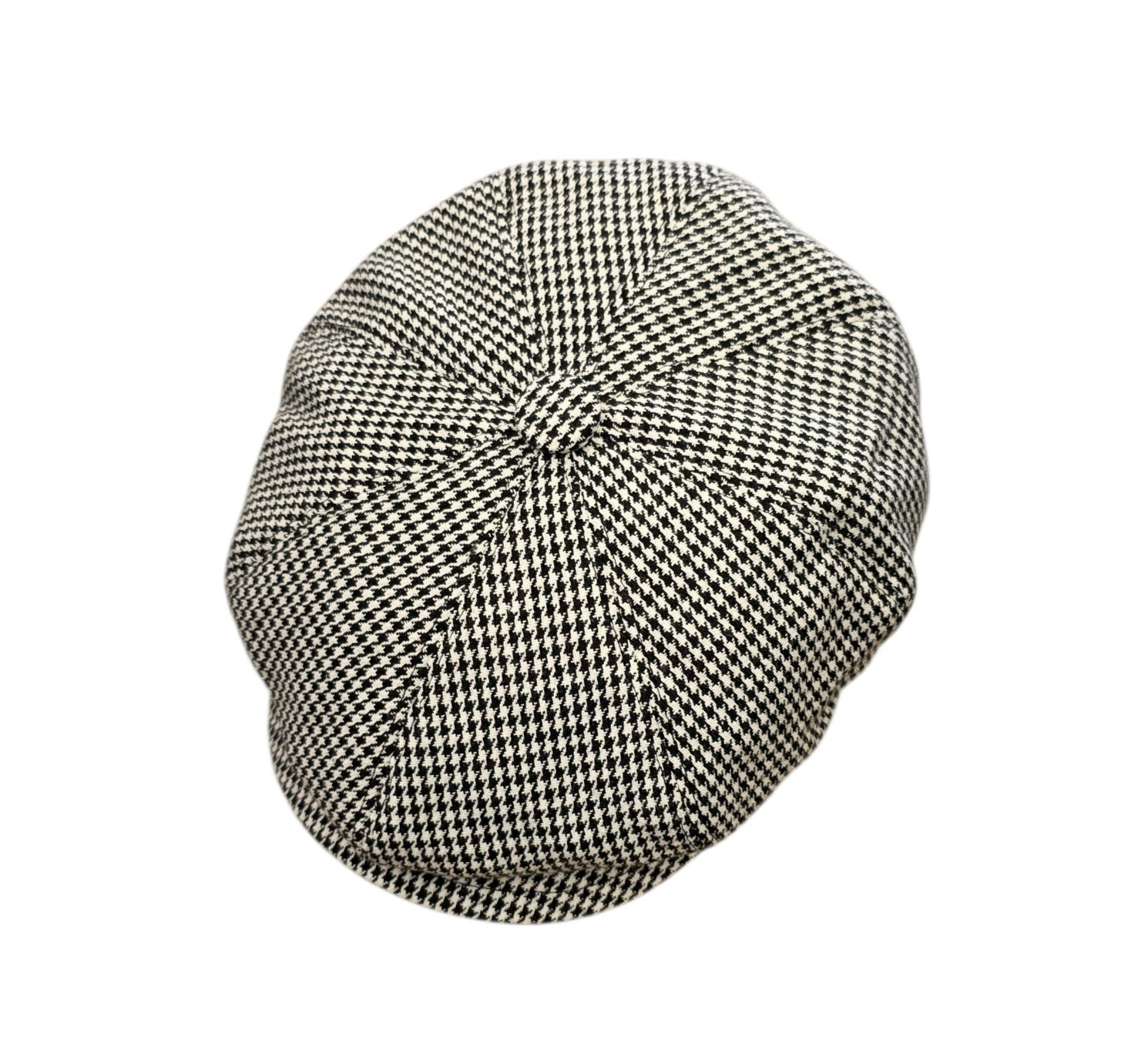 Bailey Atlas Urban Baker Boy Cap – Black/White Houndstooth image 0