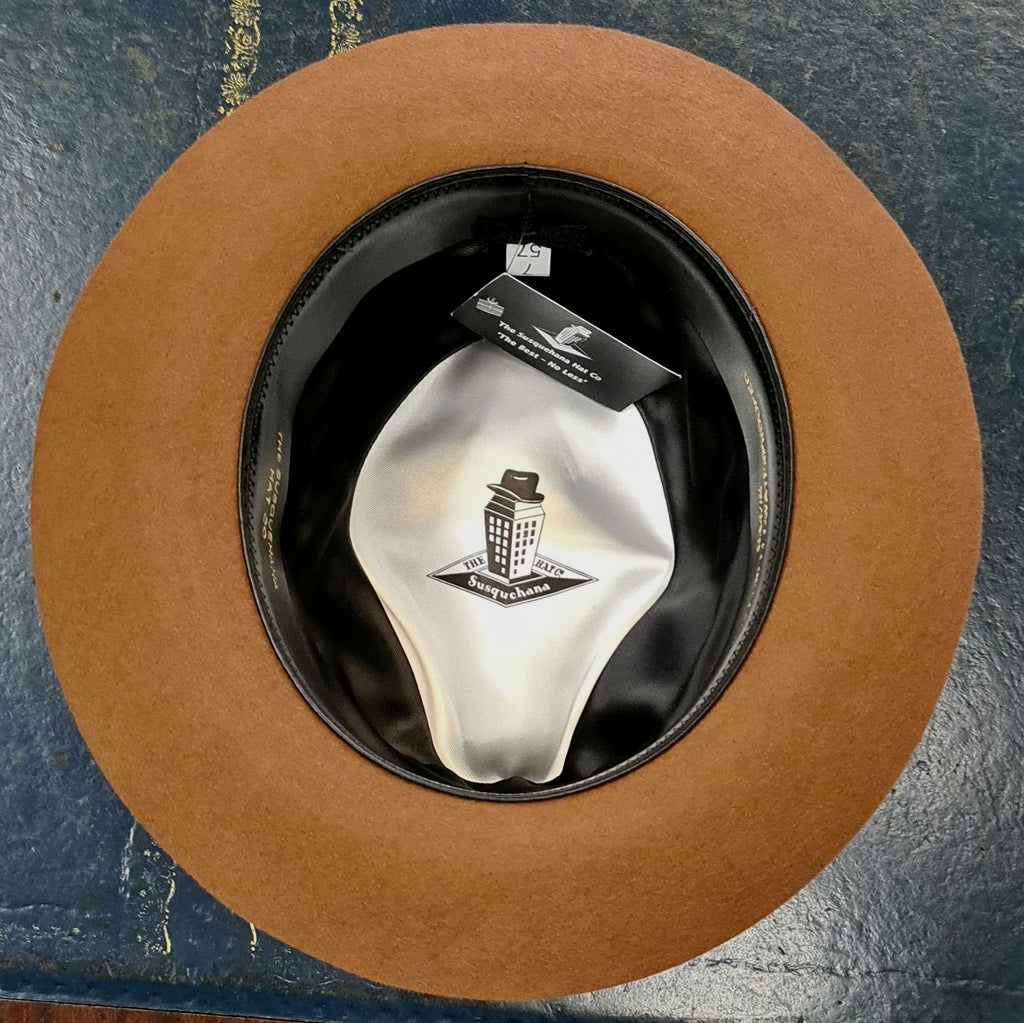 Susquehana/Gamble & Gunn Mason/Molton Classic Trilby Hat - Nutmeg Luxury Feel image 1