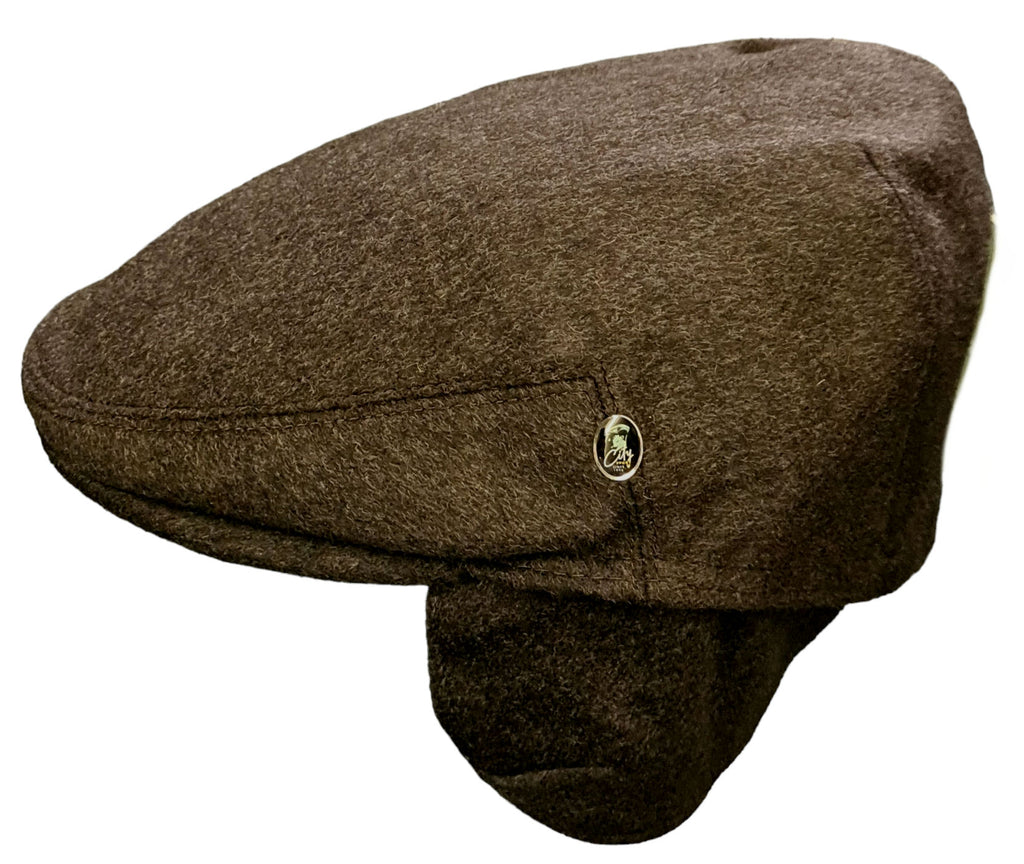 City Sport Loden Earflap Driving Cap - Bronze/Brown image 2