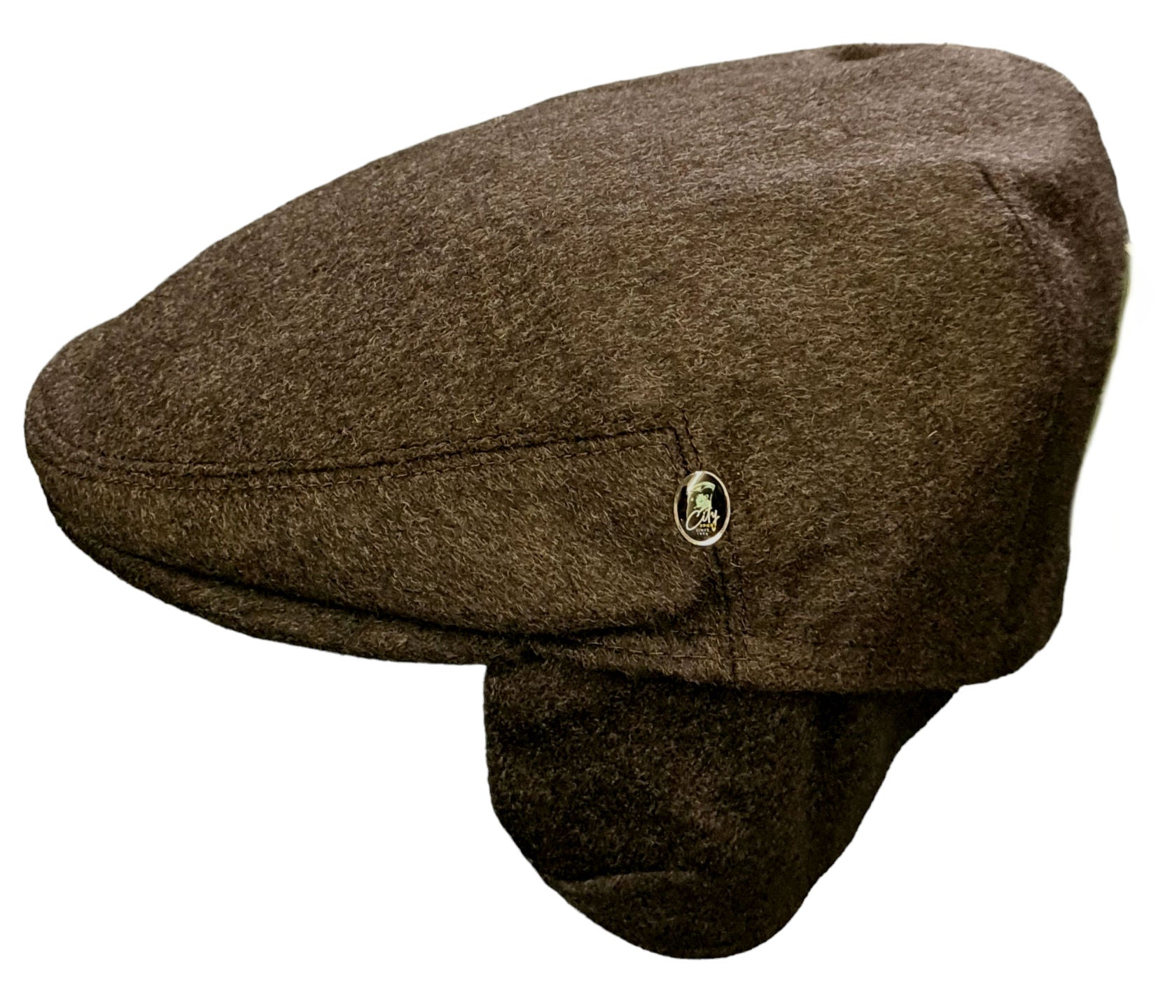 City Sport Loden Earflap Driving Cap - Bronze/Brown image 2