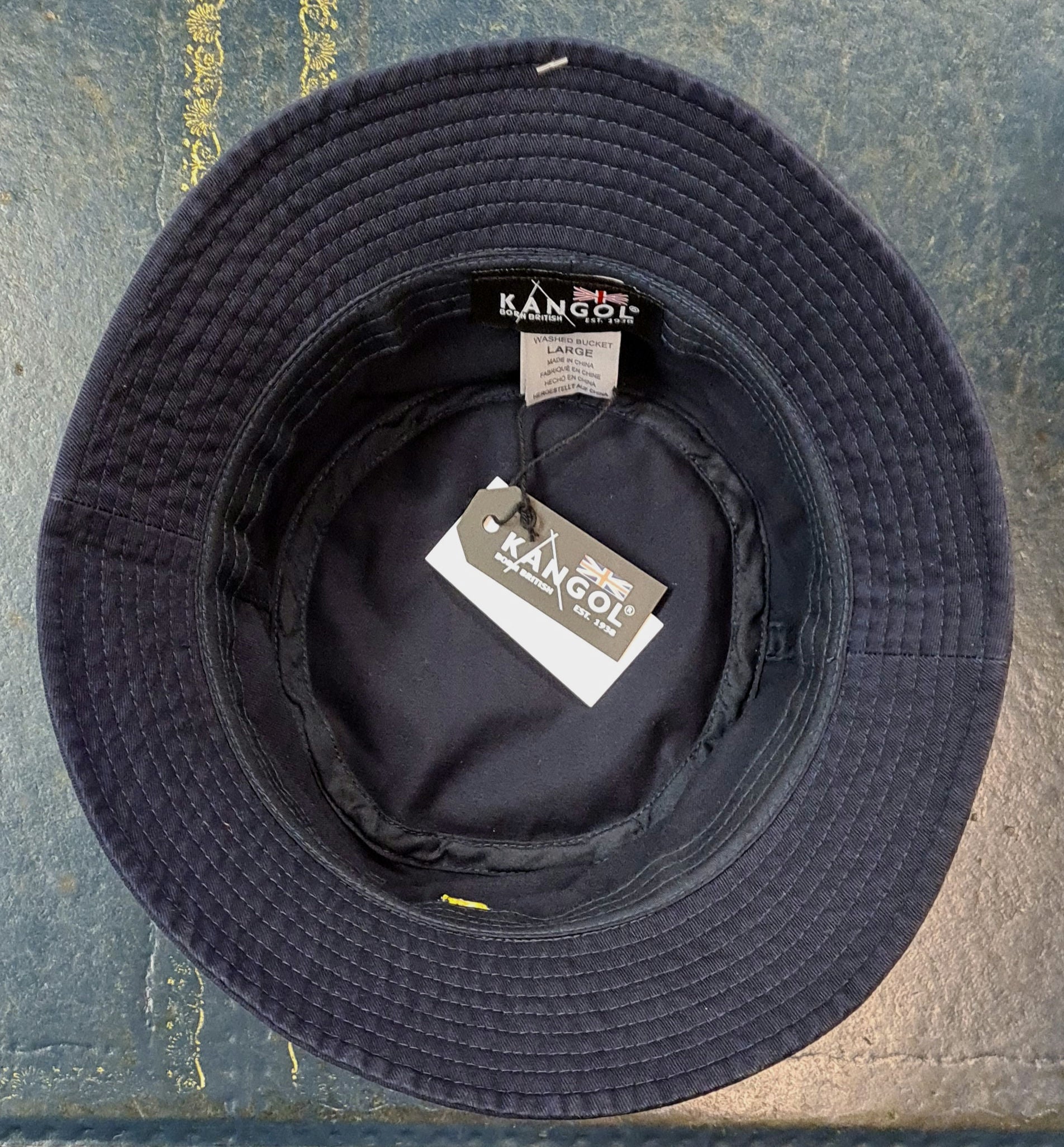 Kangol Washed Bucket Hat - Navy image 1