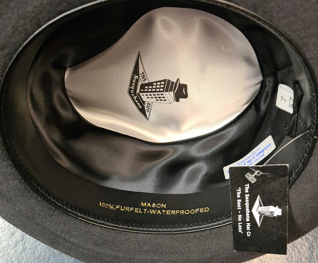 Susquehana Mason Classic Trilby - Charcoal Grey Luxury Feel image 3