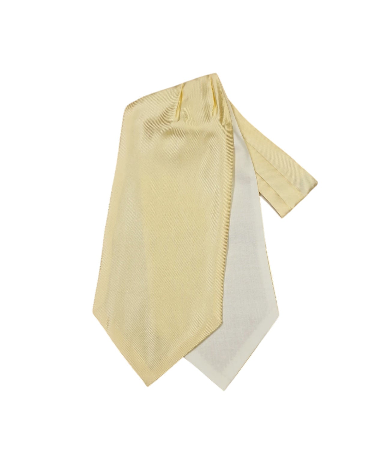 Pure Silk Cravat - Textured Cream image 0