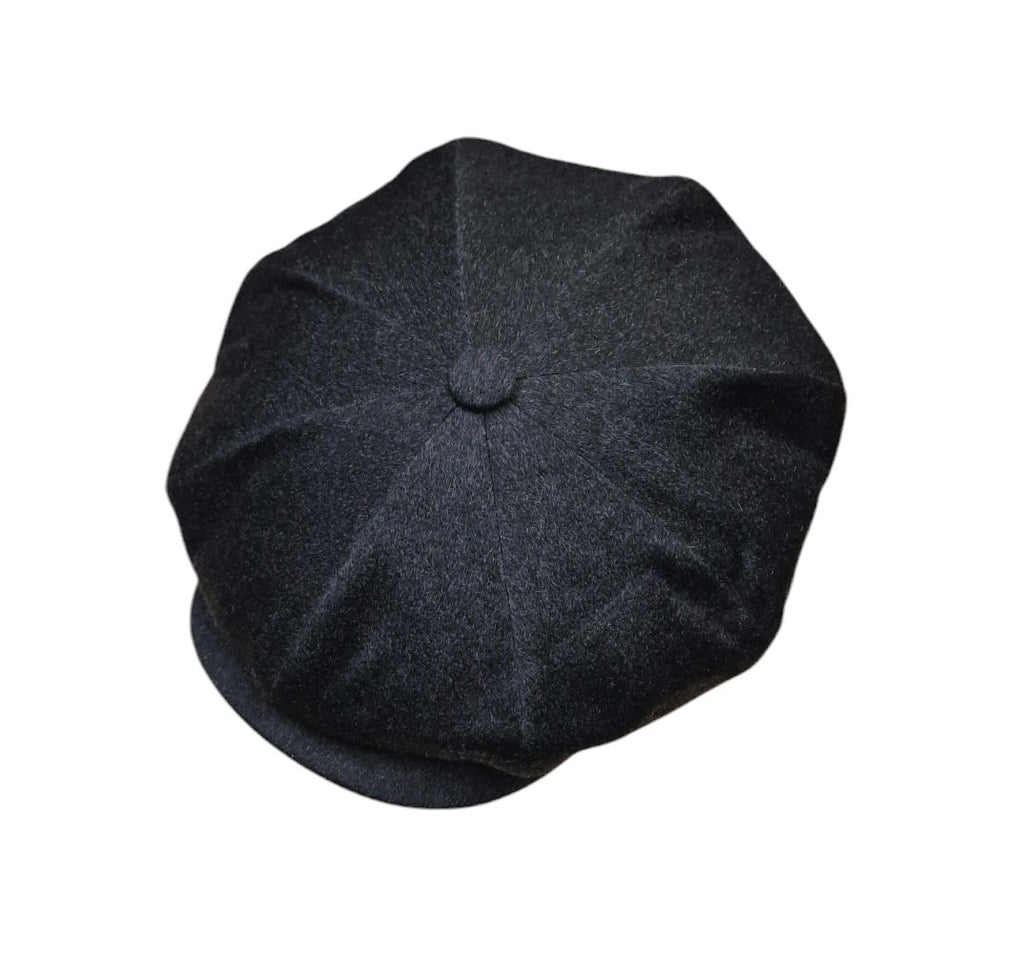 City Sport Oversized Baker Boy Cap & Scarf Set – Grey Pure Cashmere image 1