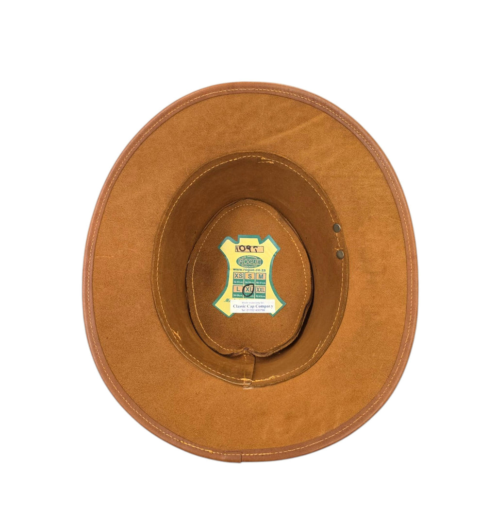 Rogue Leather Hat - Tan Oily Full Grain Oiled Leather image 1