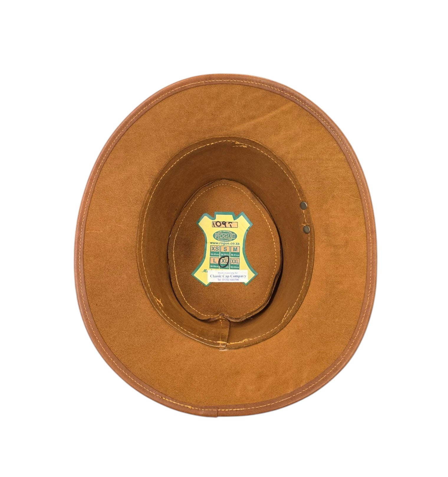 Rogue Leather Hat - Tan Oily Full Grain Oiled Leather image 1