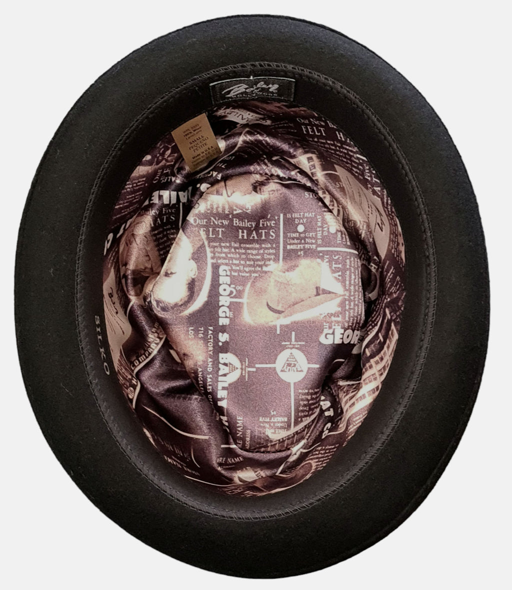 Bailey Silko Pork Pie - Black image 1