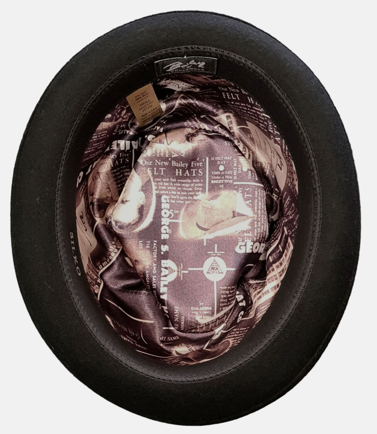 Bailey Silko Pork Pie - Black image 1