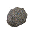 City Sport Leyton Baker Boy Cap - Brown Multi Herringbone Donegal Tweed image 0