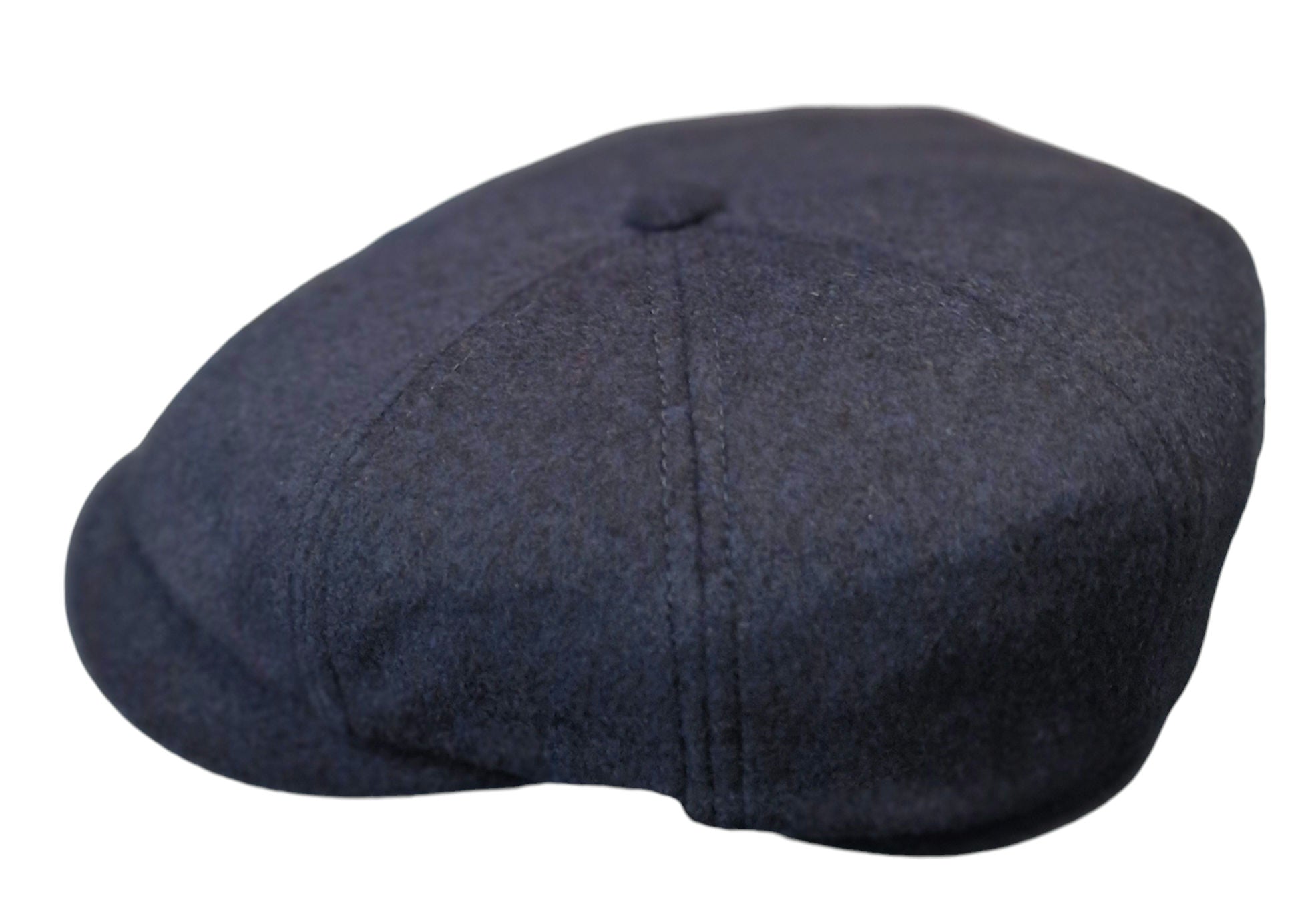 CCC Ltd/Herald & Heart Rutland Urban Baker Boy Cap- Navy Blue Cashmere Blend image 2